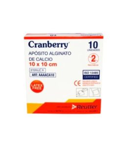 APÓSITO ALGINATO DE CALCIO 10 X 10 CMS 10 UN