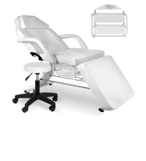 CYBER DAY-SILLÓN PODOLÓGICO BLANCO CON SILLA TABURETE - Imagen 3