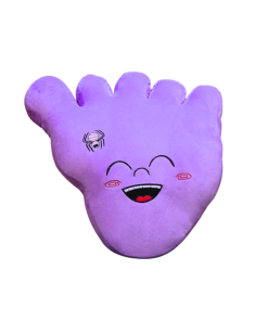 COJÍN MORADO MODELO PIES