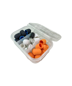 SET 30 LIJAS CAPUCHONES CON MANDRIL GRAMAJE #80, #120 Y #180