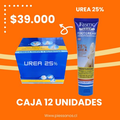 CAJA DE 12 UNIDADES CREMA 25% UREA PARA PIES 100 ML