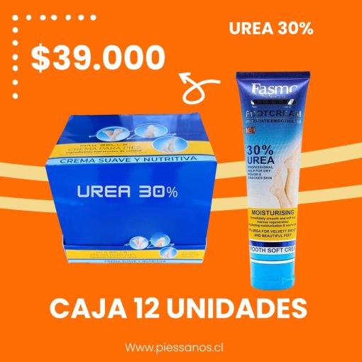 CAJA DE 12 UNIDADES CREMA 30% UREA PARA PIES 100 ML