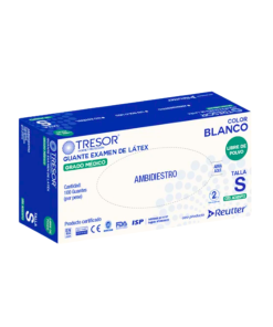CAJA GUANTES DE LÁTEX BLANCO 100 UN