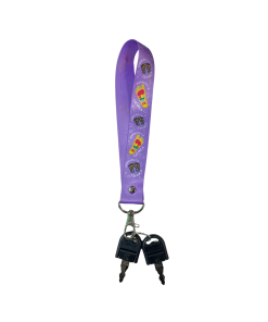 LLAVERO FORMATO PODÓLOGO MORADO Nº3