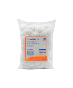 TÓRULAS DE ALGODÓN 1G PREMIUM 100 UN