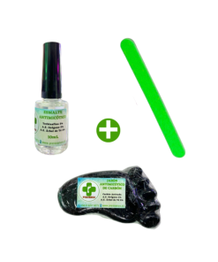 "PROMO 2" UÑAS CON HONGOS: ESMALTE CON TERBINAFINA 3%  10 ML + LIMA GRANDE + JABÓN ANTIMICOTICO