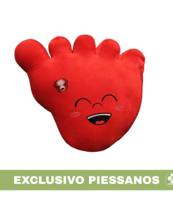 COJÍN TAMAÑO GRANDE ROJO MODELO PIES
