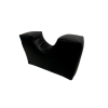 POSAPIES HORIZONTAL ADULTO NEGRO CON BASE DE MADERA