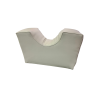 POSAPIES HORIZONTAL ADULTO BLANCO CON BASE DE MADERA