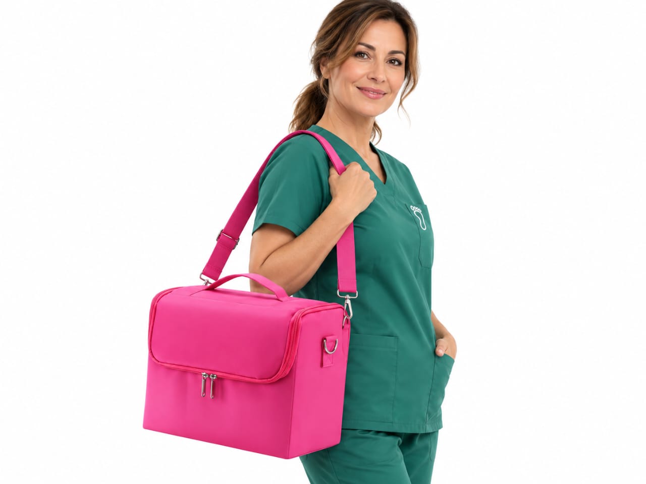 BOLSO PODOLÓGICO PROFESIONAL COLOR ROSADO